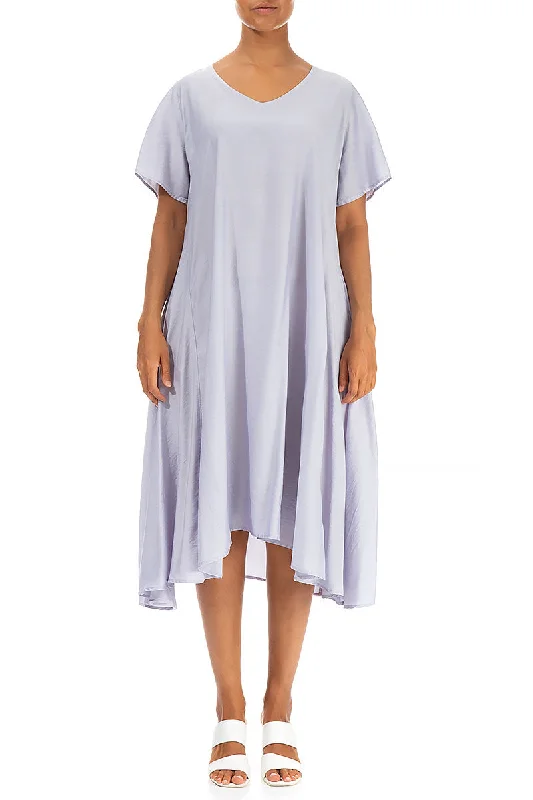 Flowy Lavender Silk Bamboo Dress