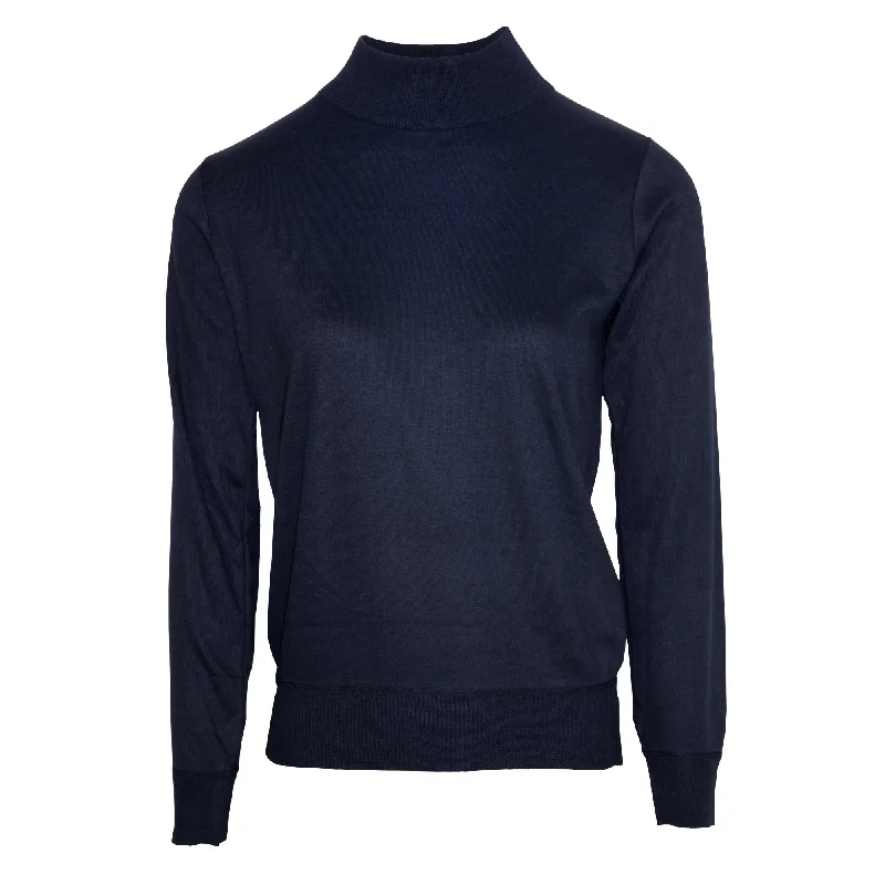 Tru Soft Turtle Neck Ladies Jumper - Denim