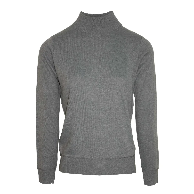 Tru Soft Turtle Neck Ladies Jumper - Grey