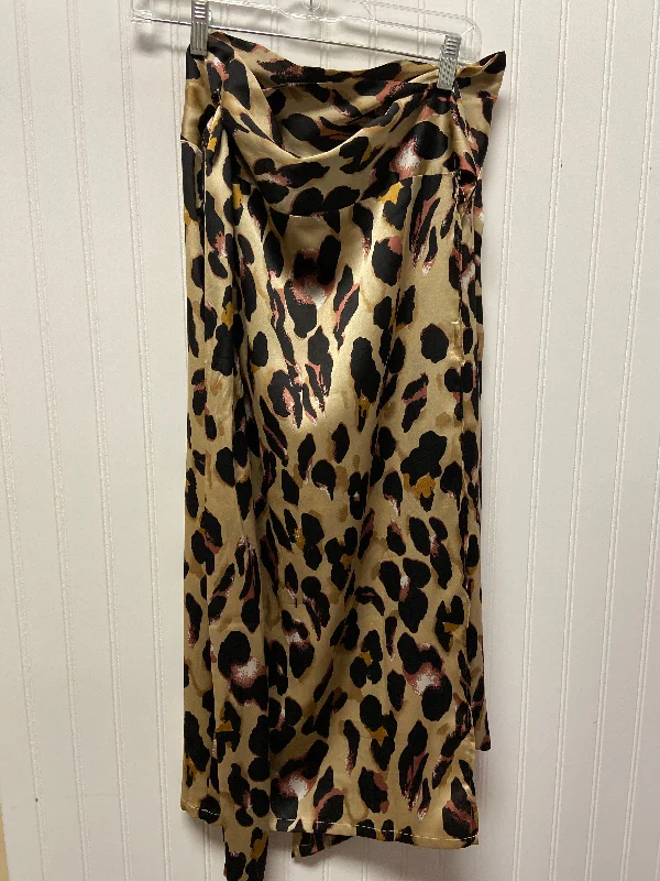 Animal Print Skirt Maxi Cmc, Size 2