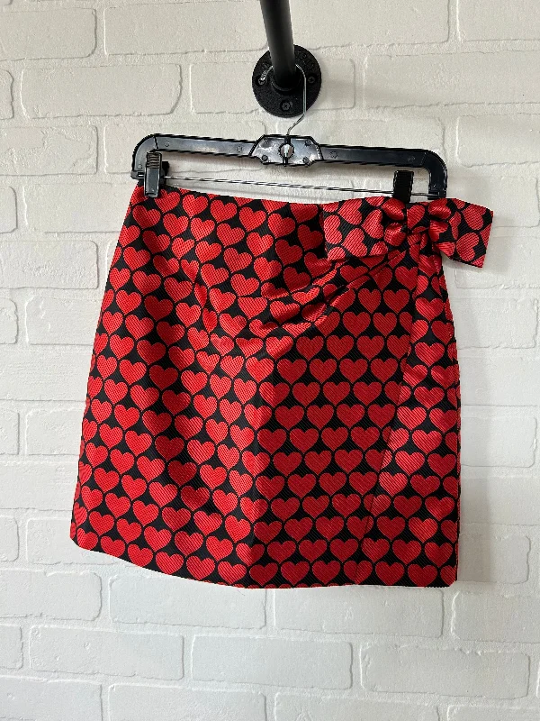 Black & Red Skirt Mini & Short J. Crew, Size 2