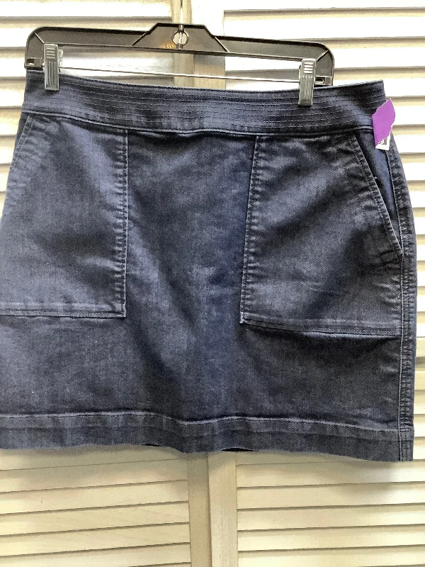 Blue Denim Skirt Midi Loft, Size 12