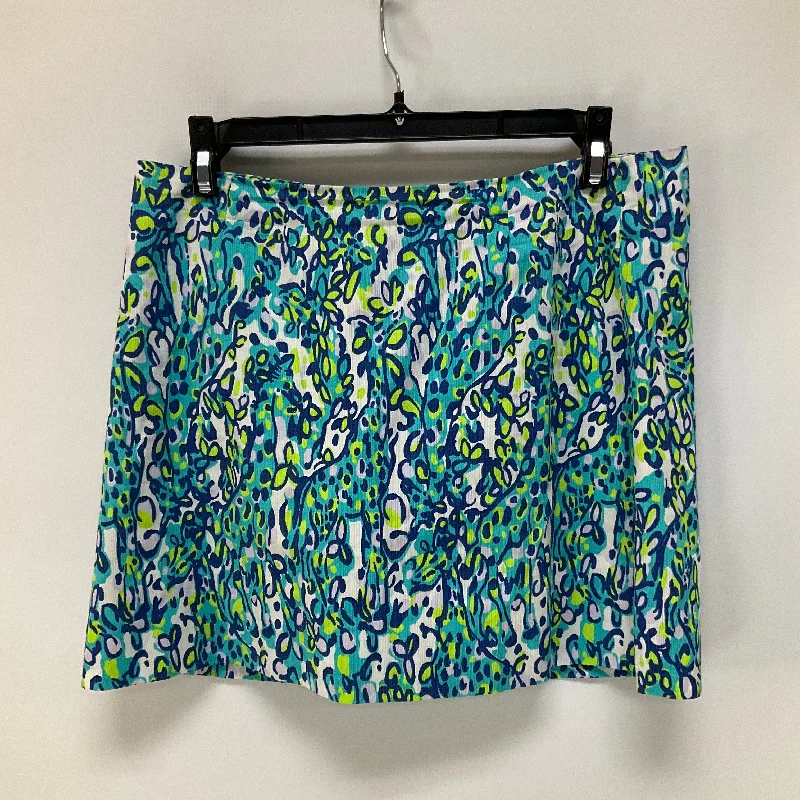 Blue Skirt Mini & Short Lilly Pulitzer, Size 4