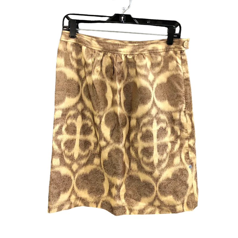 Brown Skirt Designer Tory Burch, Size 6