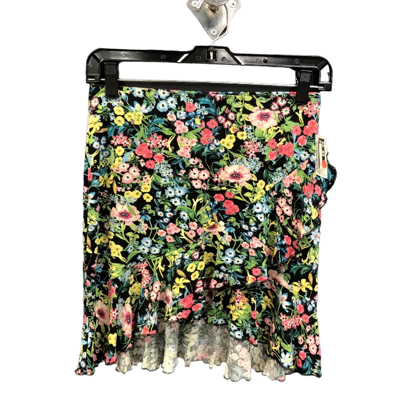 Floral Print Skirt Mini & Short H&m, Size S