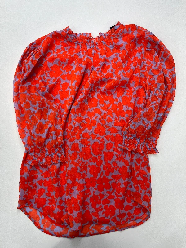 Orange Blouse Long Sleeve Ann Taylor NWT, Size S