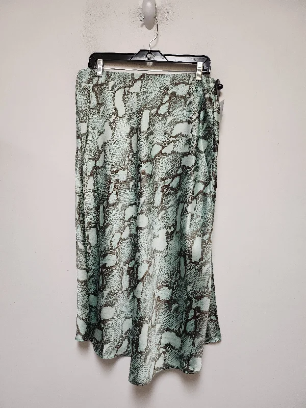 Snakeskin Print Skirt Maxi Lauren By Ralph Lauren, Size 12