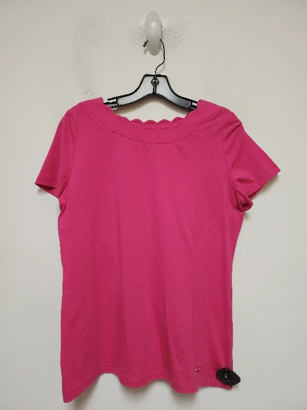 Top Short Sleeve Basic By Anne Klein In Pink, Size: M