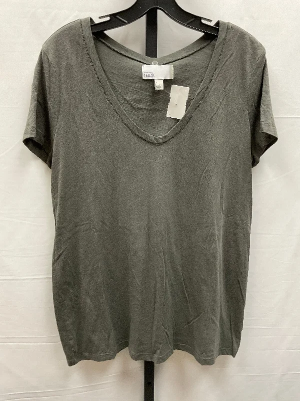 Top Short Sleeve Basic By Nordstrom In Green, Size: L