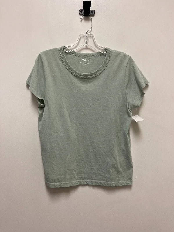 Top Short Sleeve By Madewell In Green, Size: M