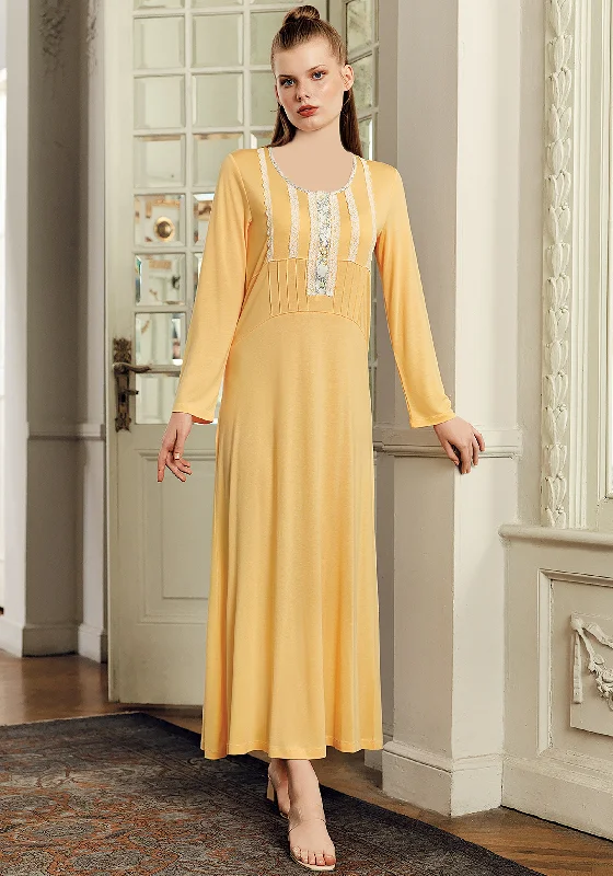 PLUS Maternal Long Sleeve Long Nighty