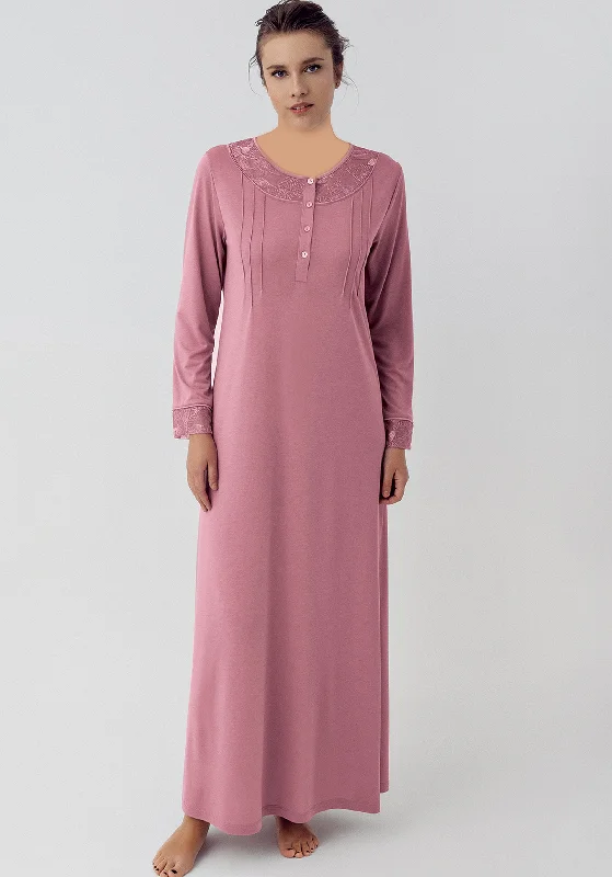 Maternal Long Sleeve Long Nighty