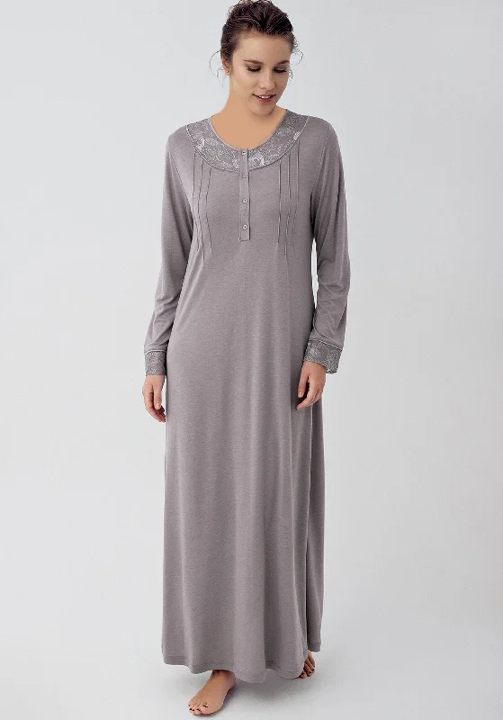 Maternal Long Sleeve Long Nighty