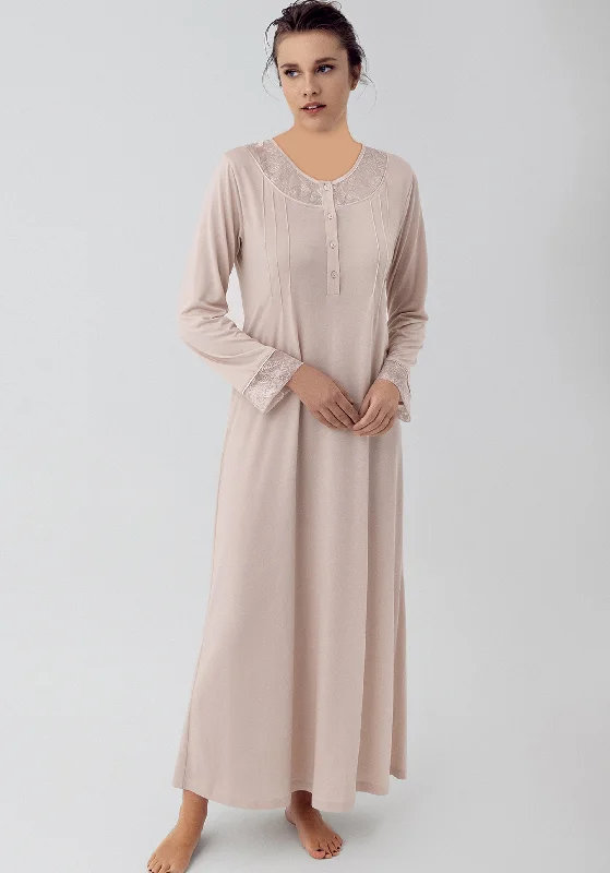 Maternal Long Sleeve Long Nighty