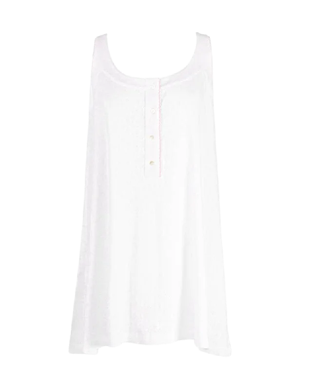 Liza Pointelle Cotton Nightgown, Pink