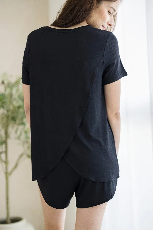 Mysa Lounge Top in Noir